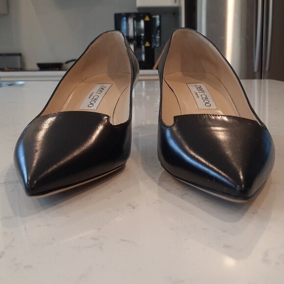 Jimmy Choo Black Romy Heels - Picture 1 of 5